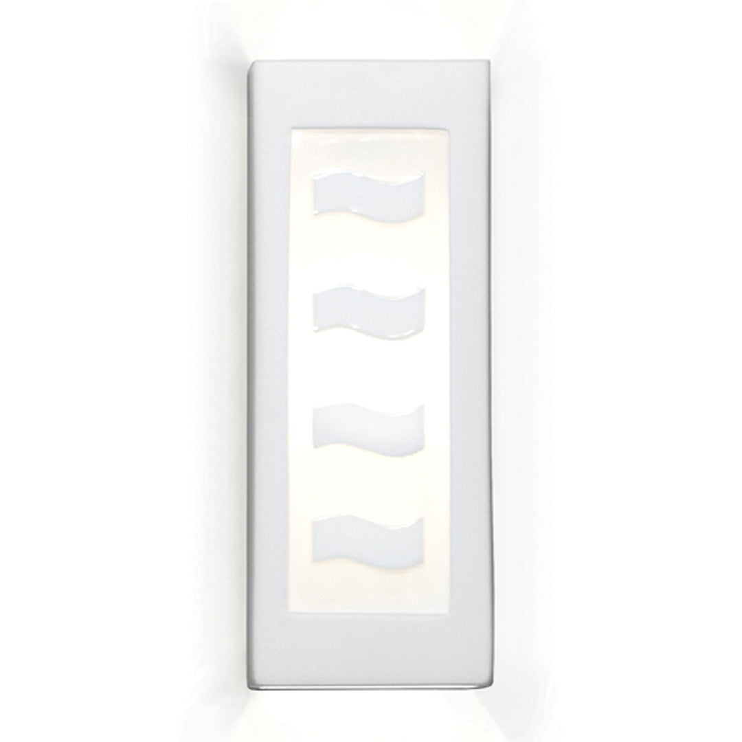 A-19 Jewel G1A Wall Sconce Light - Satin White