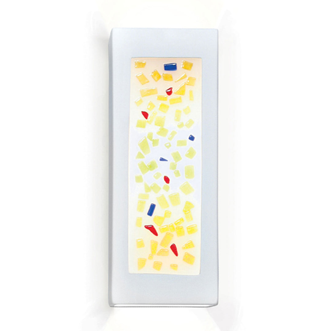A-19 Jewel G1C Wall Sconce Light - Satin White