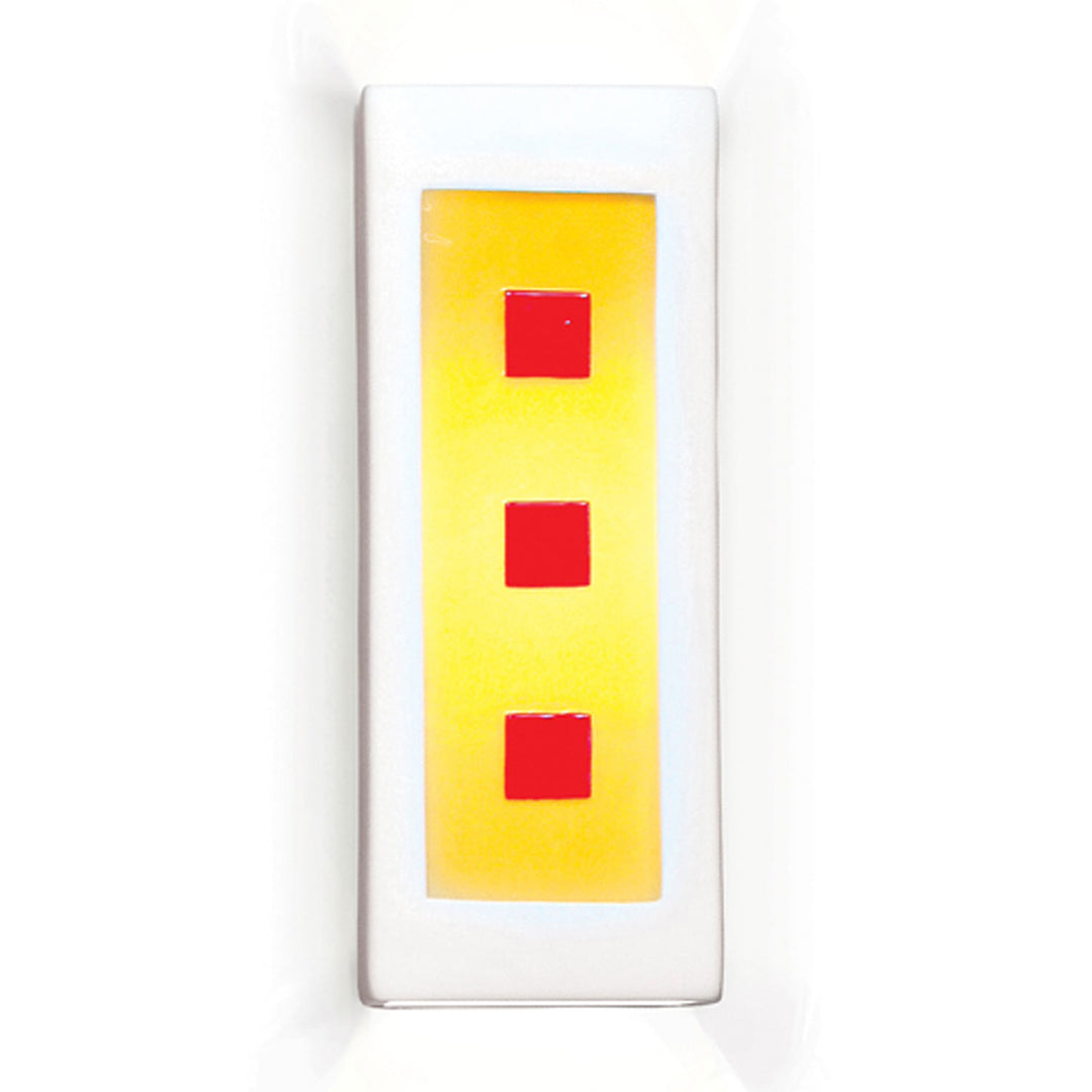 A-19 Jewel G1D Wall Sconce Light - Satin White