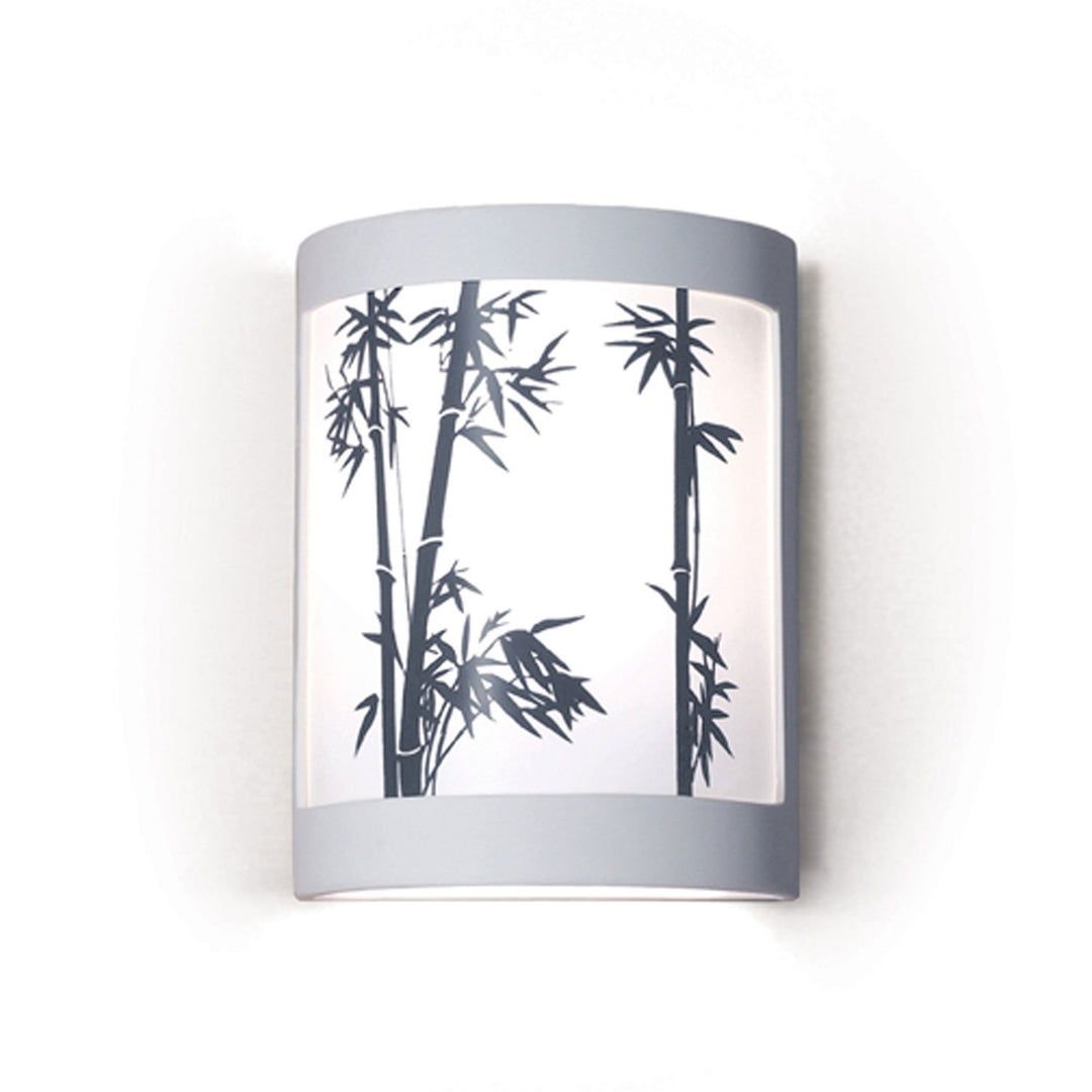 A-19 Silhouette F200E Wall Sconce Light - Satin White