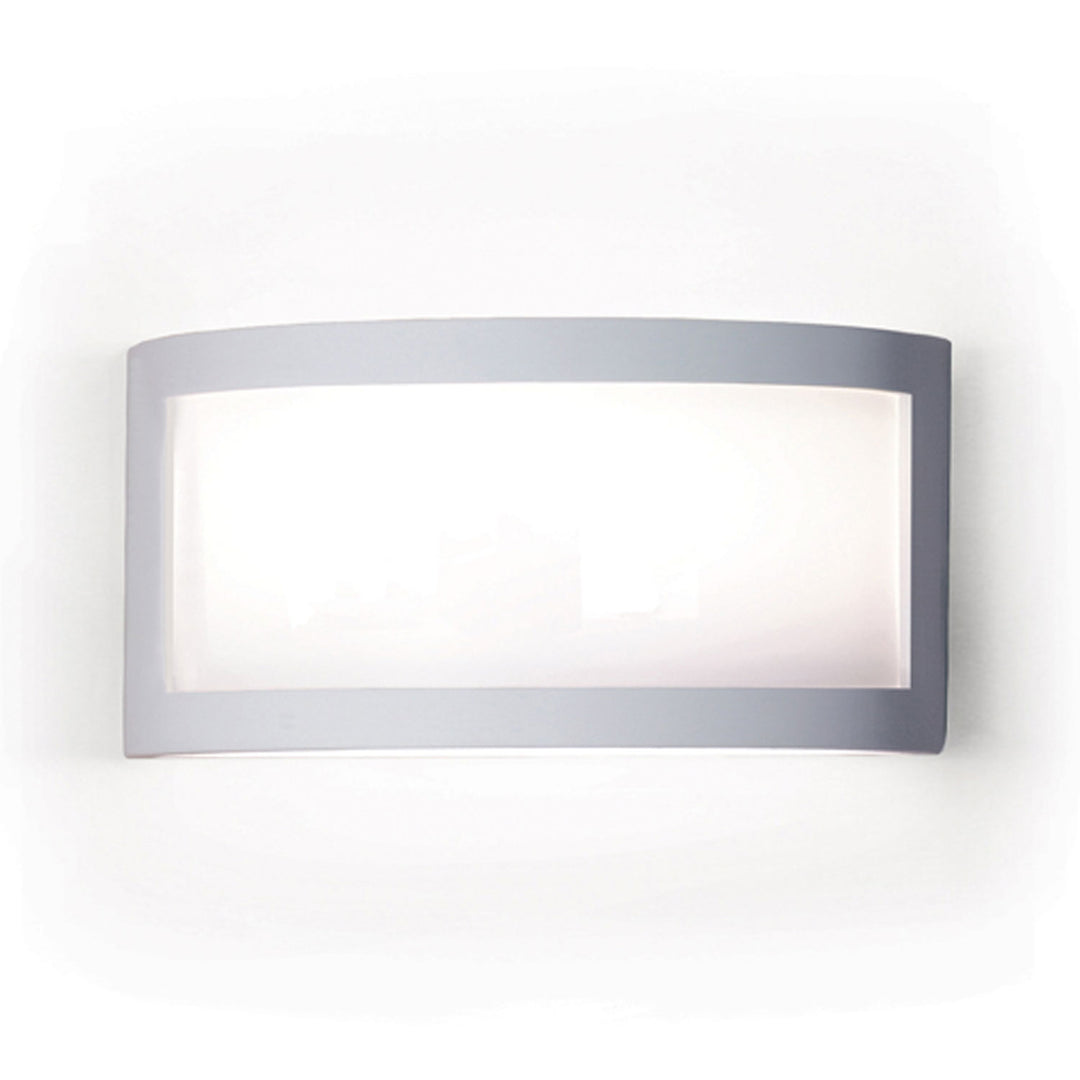 A-19 Silhouette F300 Wall Sconce Light - Satin White