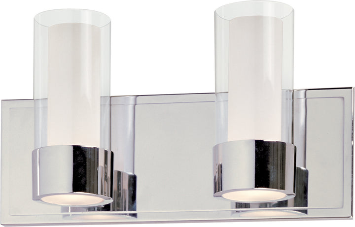 Maxim Silo 23072CLFTPC Bath Vanity Light 14 in. wide - Polished Chrome