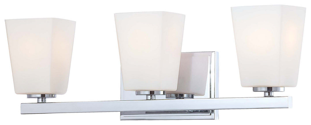 Minka-Lavery City Square 6543-77 Bath Vanity Light 21 in. wide - Chrome