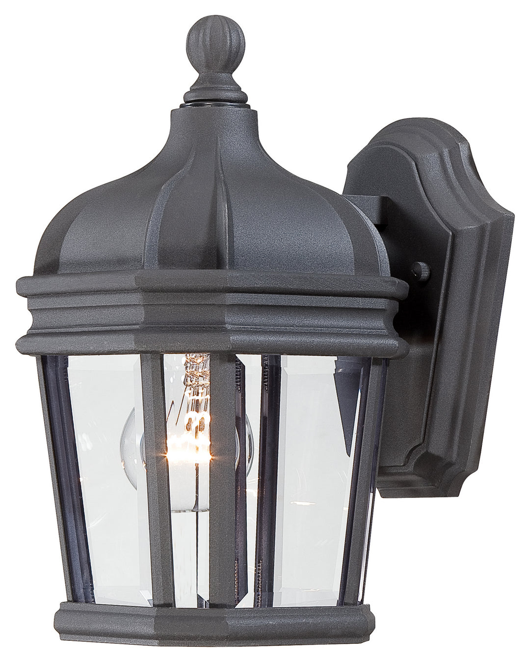 Minka-Lavery Lighting 8690-66 Harrison One Light Wall Mount Outdoor Black