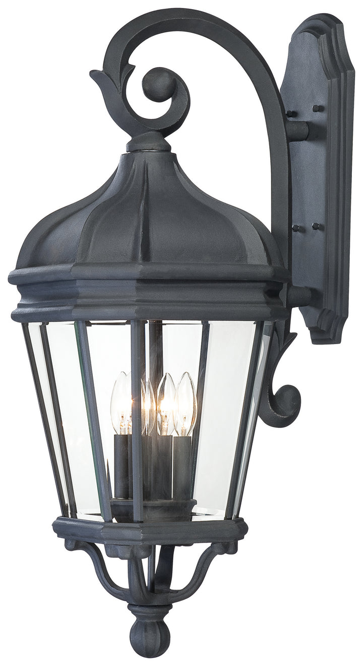 Minka-Lavery Lighting 8693-66 Harrison Four Light Wall Mount Outdoor Black