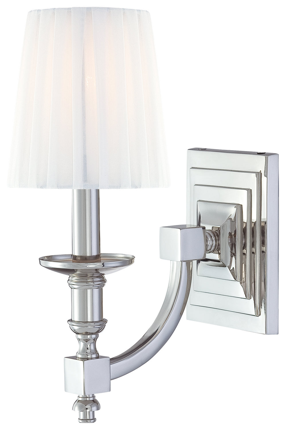 Metropolitan Continental Classics N2641-613 Wall Light - Polished Nickel