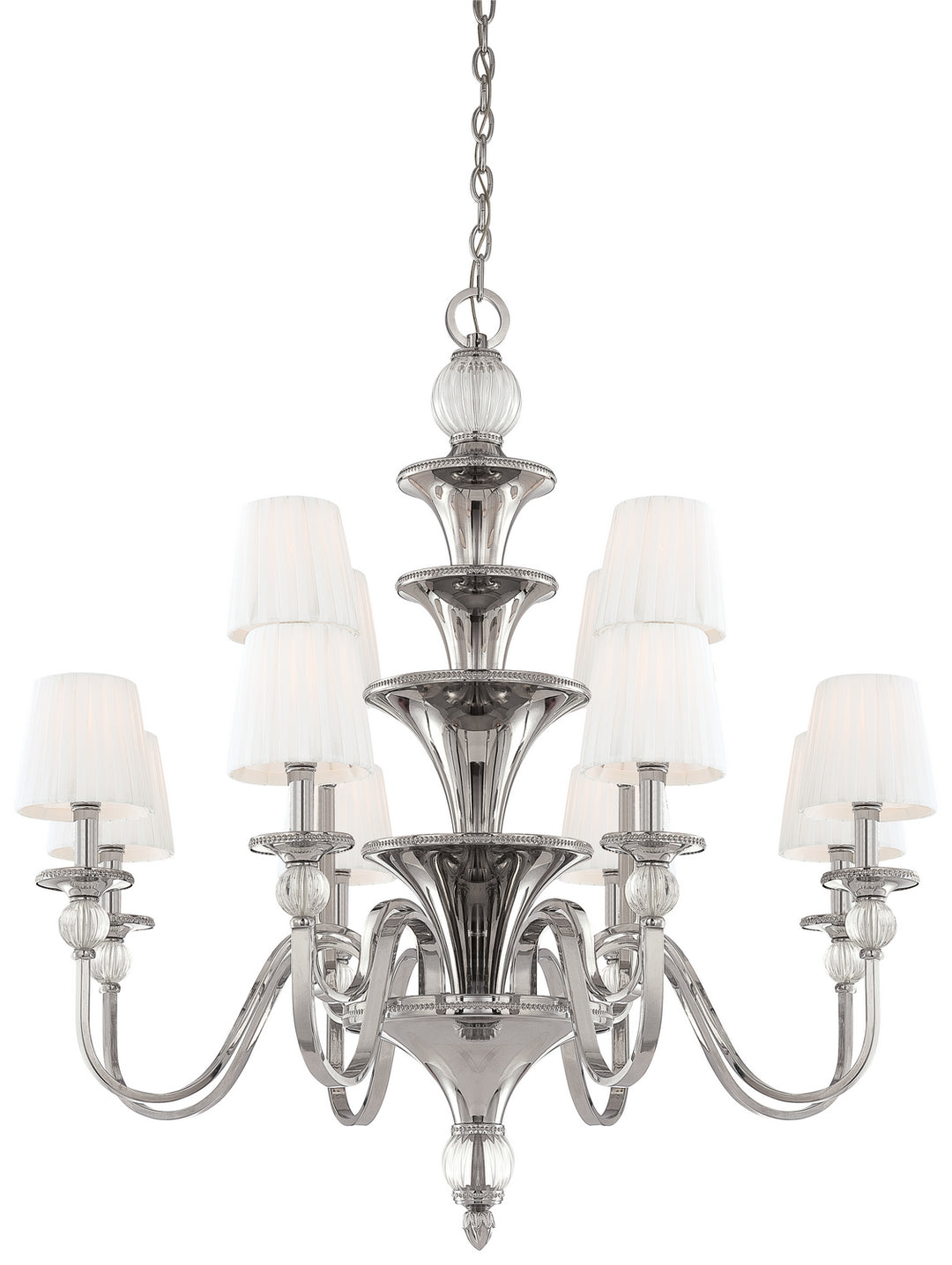 Metropolitan Aise N6611-613 Chandelier Light - Polished Nickel