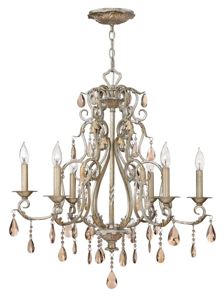 Hinkley Carlton 4776SL Chandelier Light - Silver Leaf