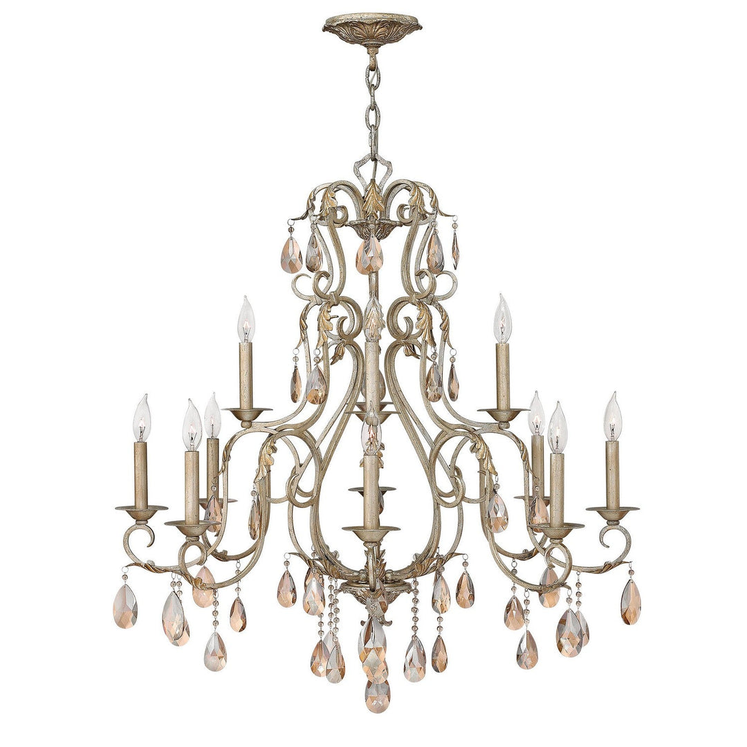 Hinkley Carlton 4778SL Chandelier Light - Silver Leaf