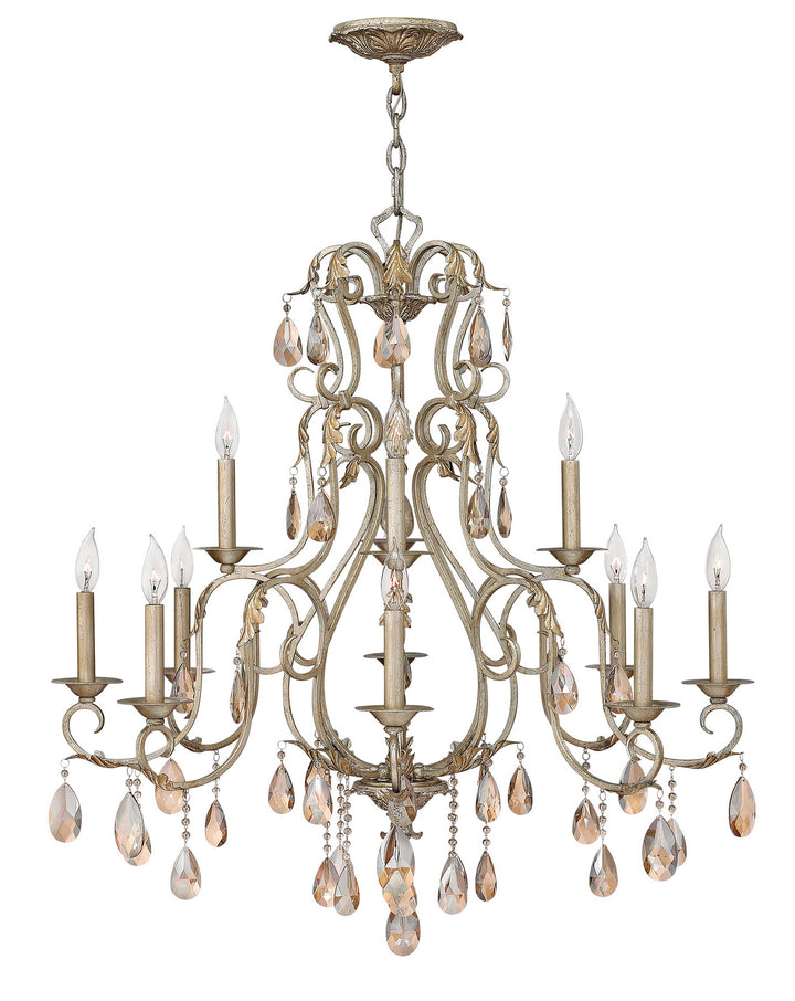 Hinkley Carlton 4778SL Chandelier Light - Silver Leaf