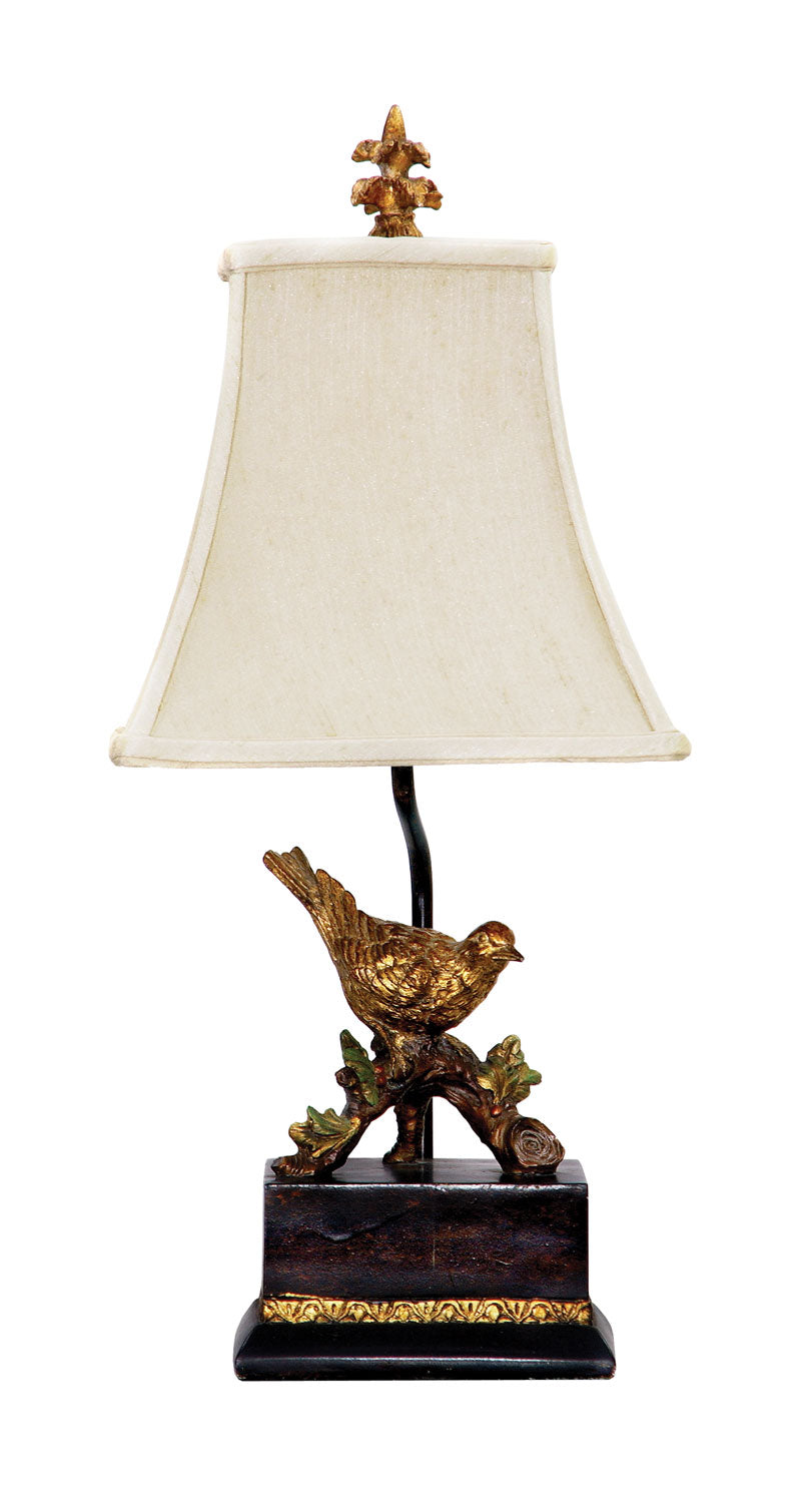 Elk Lighting 91-171  Perching Robin Lamp Antique Black