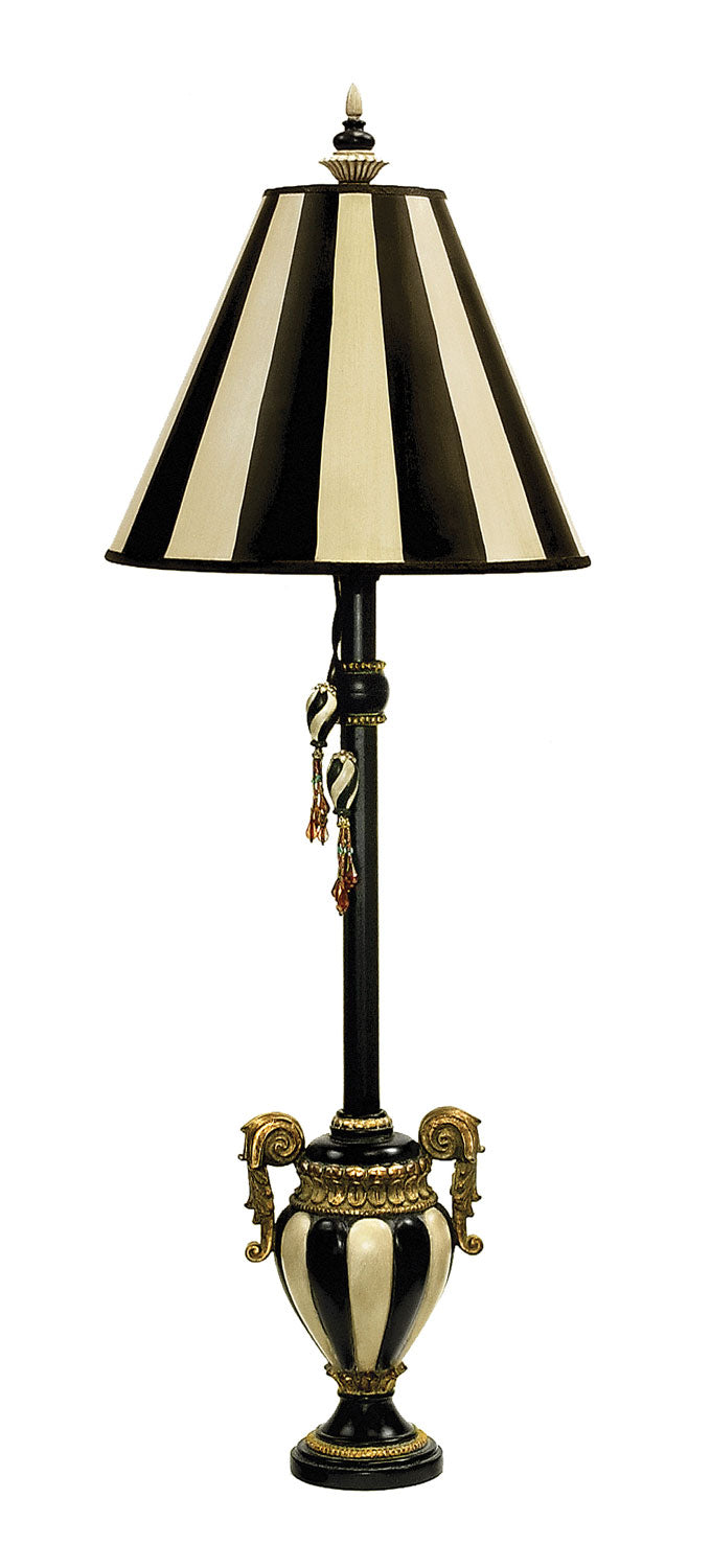 Elk Lighting 91-234  Carnival Stripe Lamp Antique Black