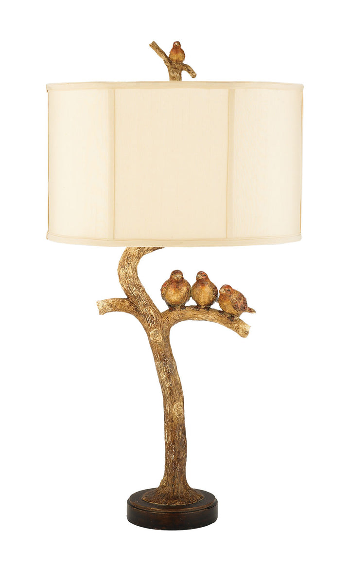 Elk Lighting 93-052  Three Bird Light Lamp Gold Leaf