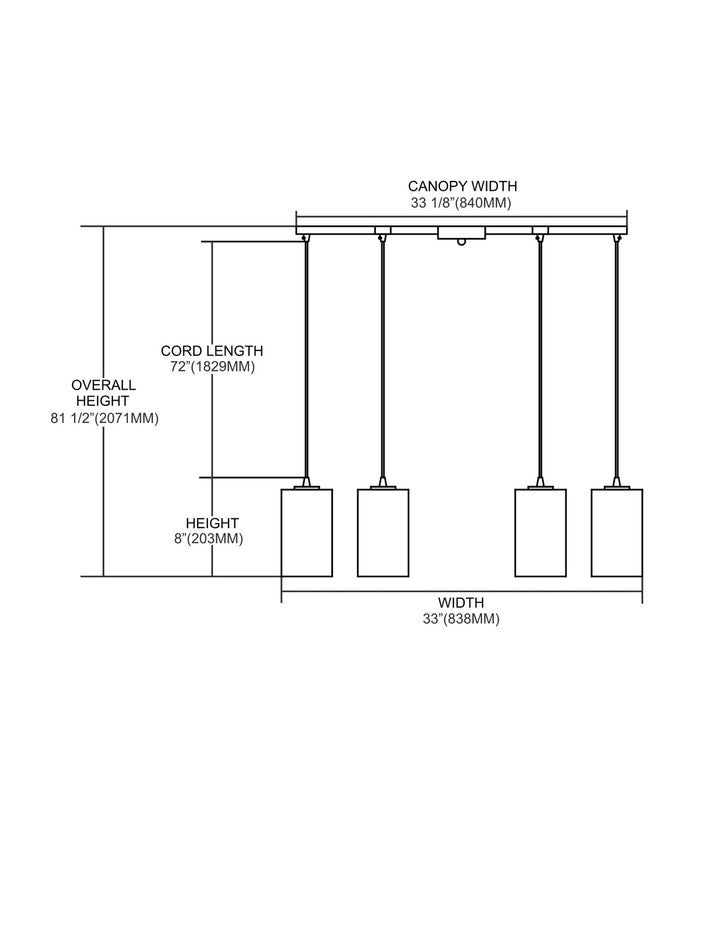 Elk Coletta 10147/6 Pendant Light - Satin Nickel