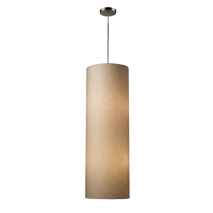 Elk Fabric Cylinders 20160/4 Pendant Light - Satin Nickel