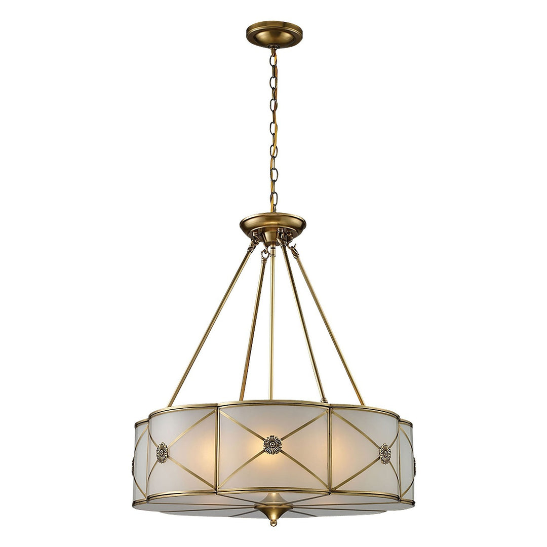 Elk Preston 22001/6 Pendant Light - Brushed Brass