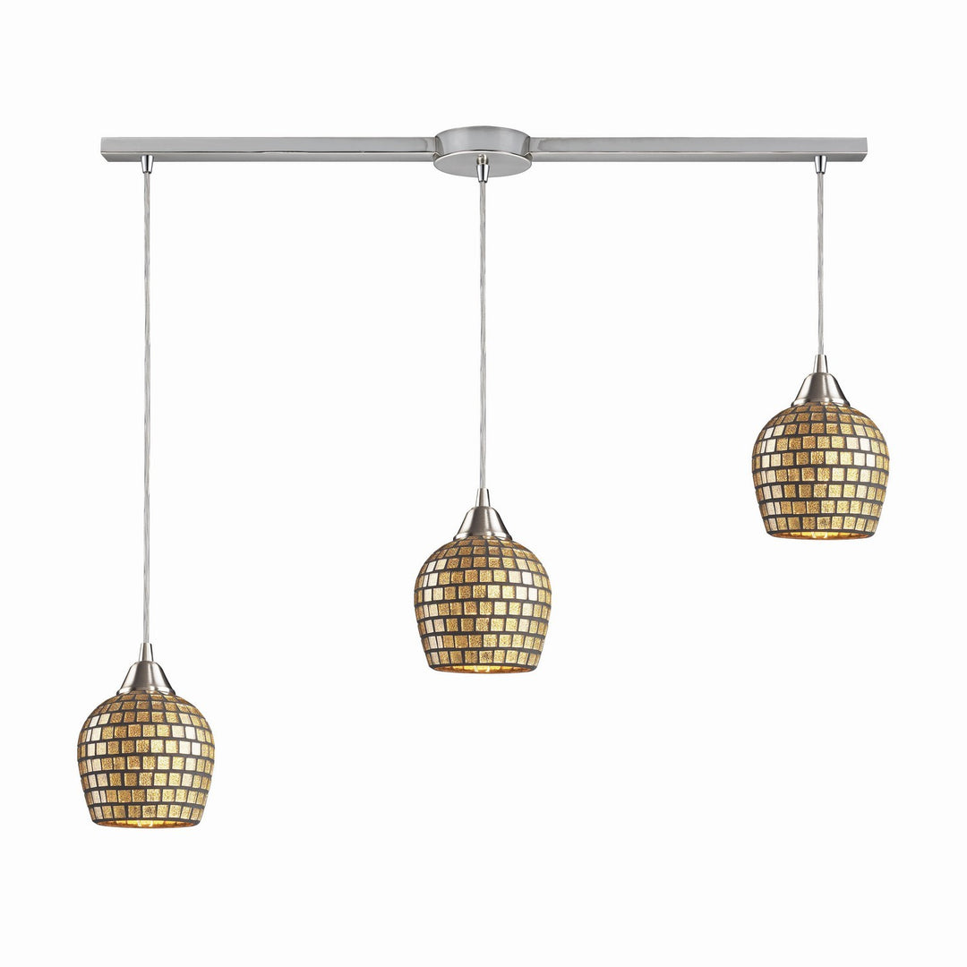 Elk Fusion 528-3L-GLD Pendant Light - Satin Nickel