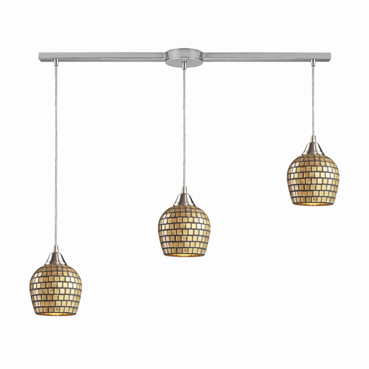 Elk Fusion 528-3L-GLD Pendant Light - Satin Nickel