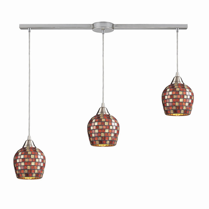 Elk Fusion 528-3L-MLT Pendant Light - Satin Nickel