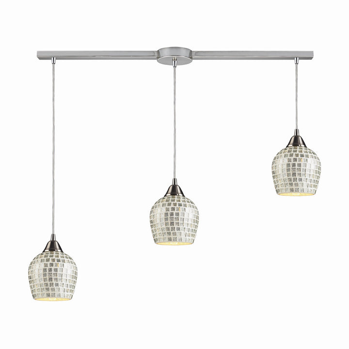 Elk Fusion 528-3L-SLV Pendant Light - Satin Nickel