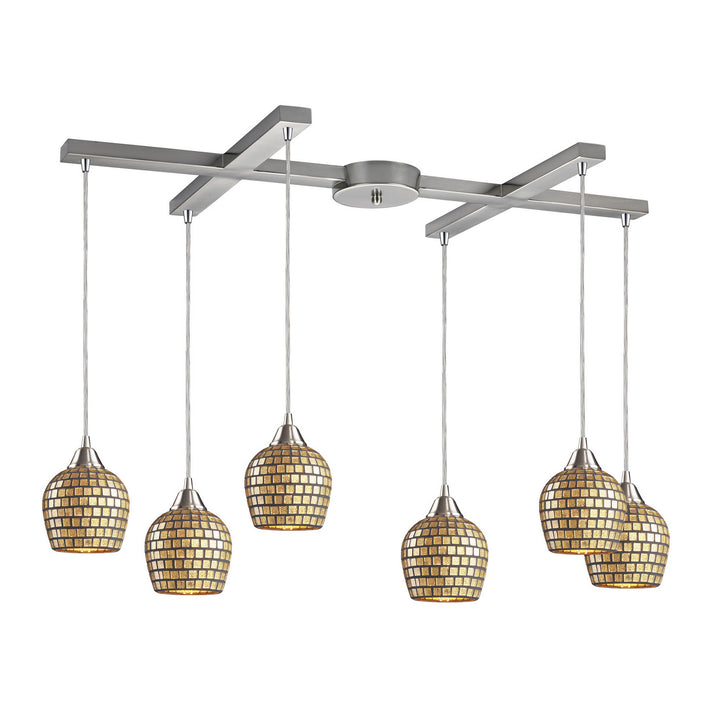 Elk Fusion 528-6GLD Pendant Light - Satin Nickel