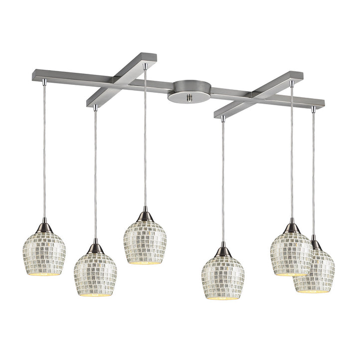 Elk Fusion 528-6SLV Pendant Light - Satin Nickel