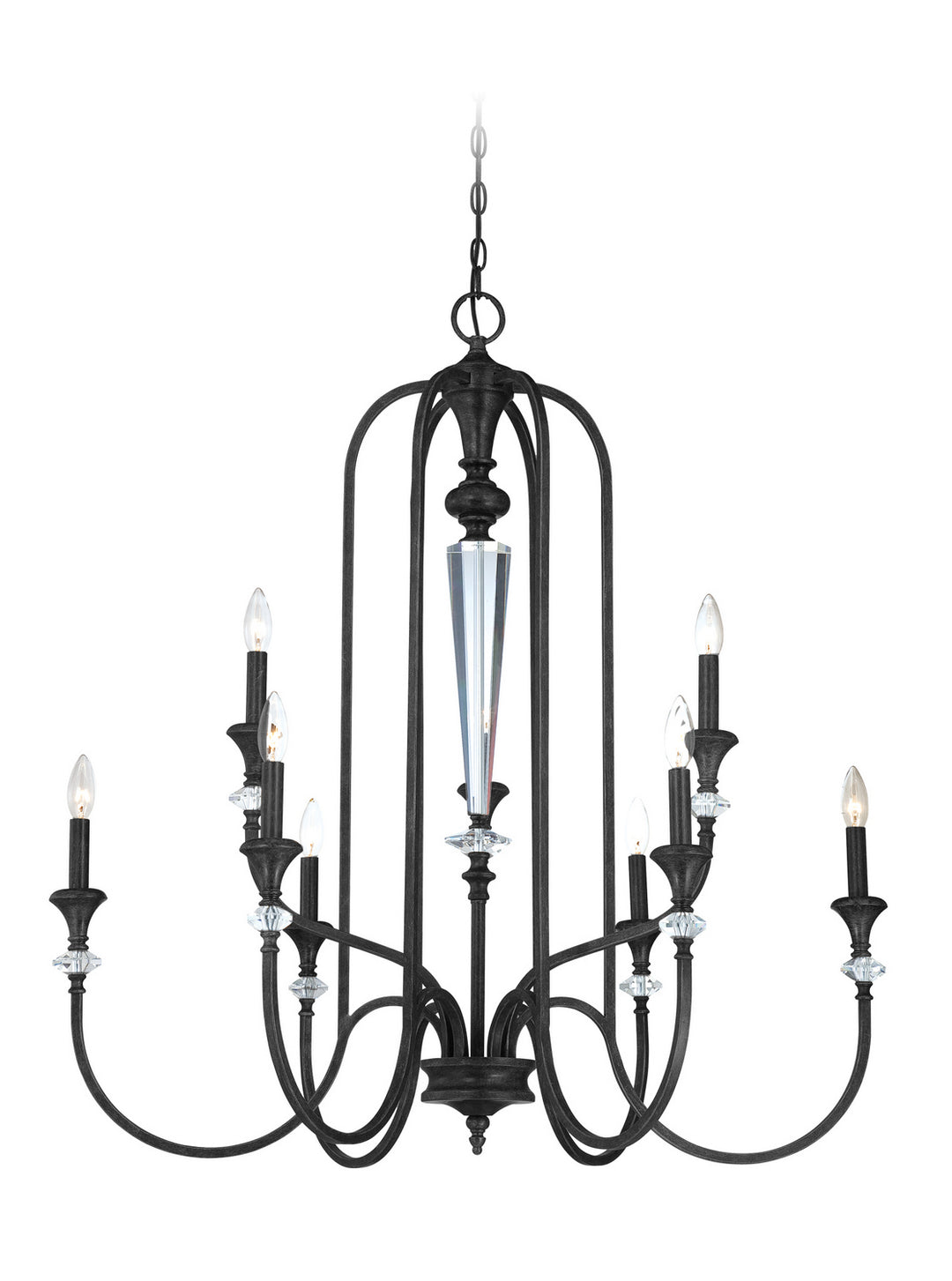 Craftmade Boulevard 26729-MBS Chandelier Light - Mocha Bronze/Silver