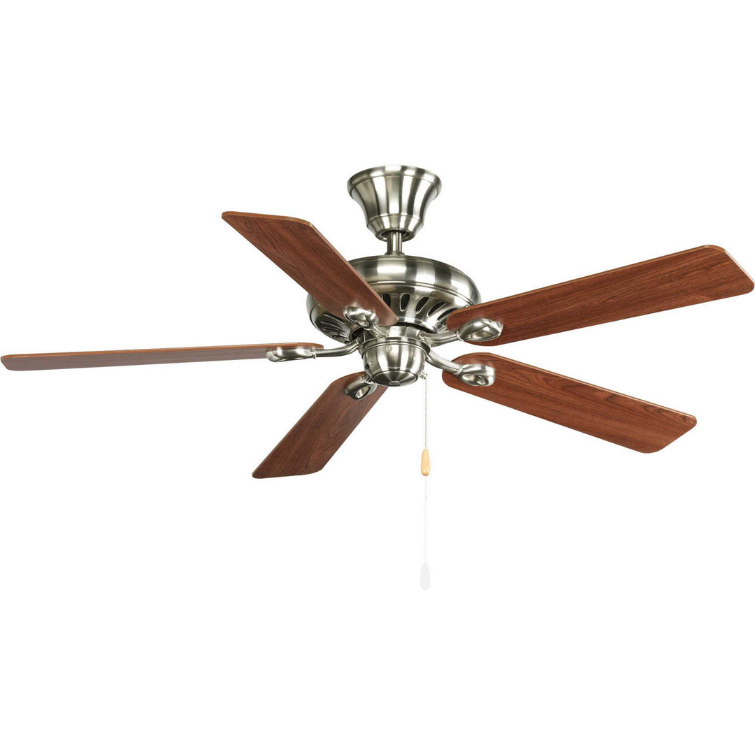 Progress AirPro P2521-09CH Ceiling Fan - Brushed Nickel, Cherry, Natural Cherry/