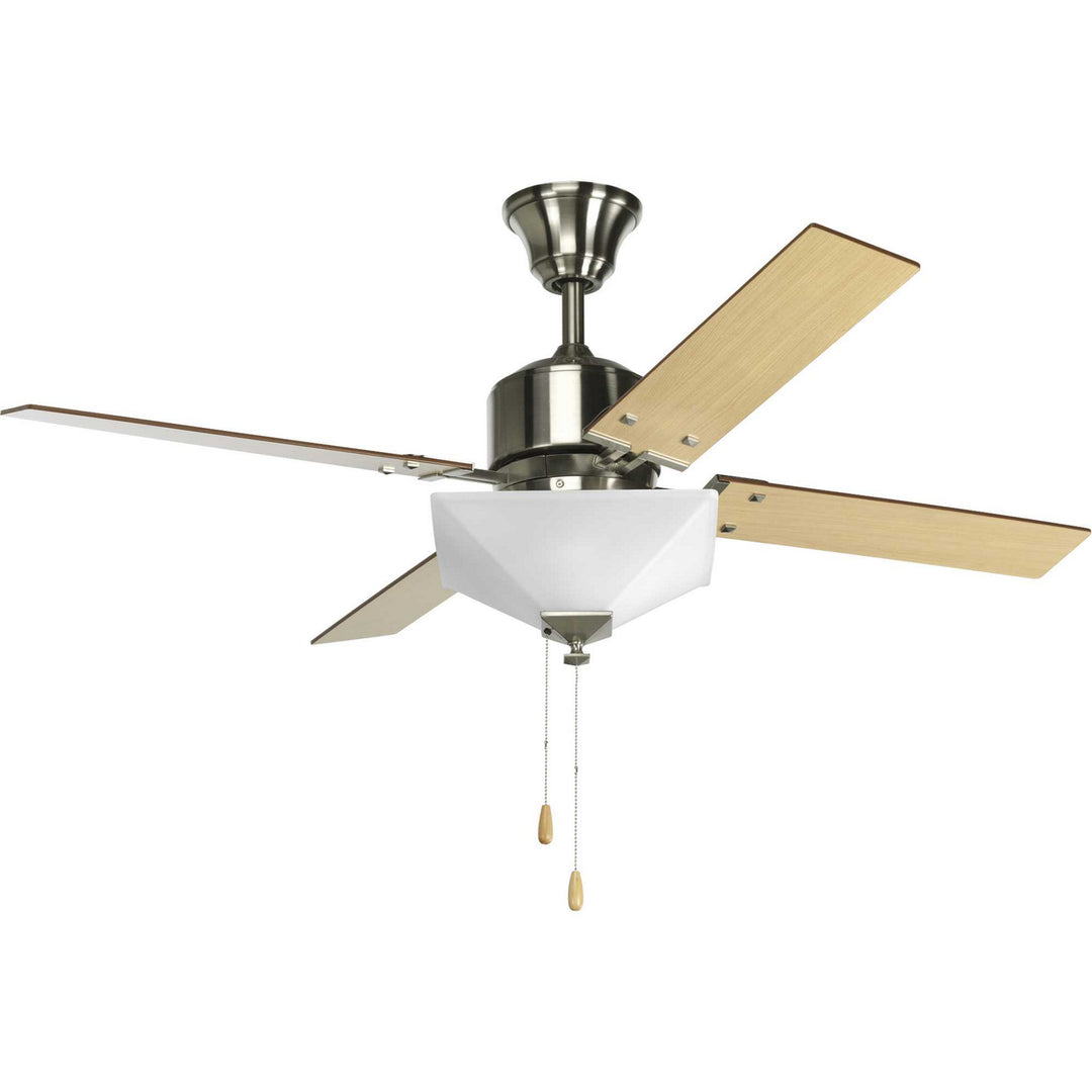 Progress North Park P2531-09 Ceiling Fan - Brushed Nickel, Natural Cherry, Cherry/