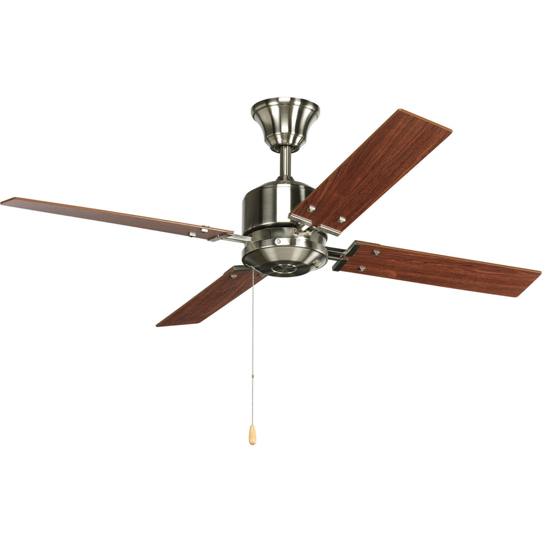 Progress North Park P2531-09 Ceiling Fan - Brushed Nickel, Natural Cherry, Cherry/