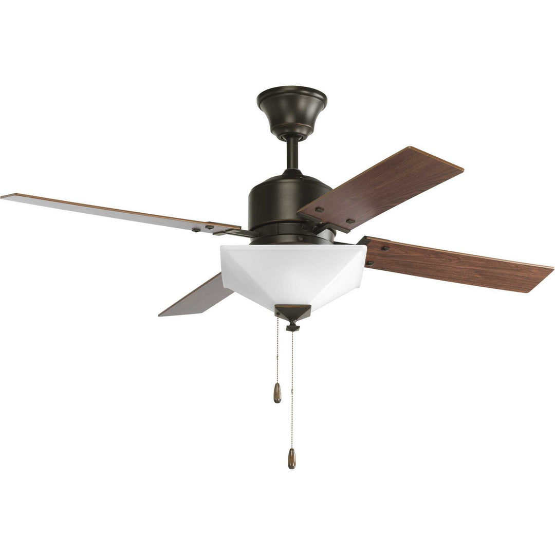 Progress North Park P2531-20 Ceiling Fan - Antique Bronze, Medium Cherry, Classic Walnut/