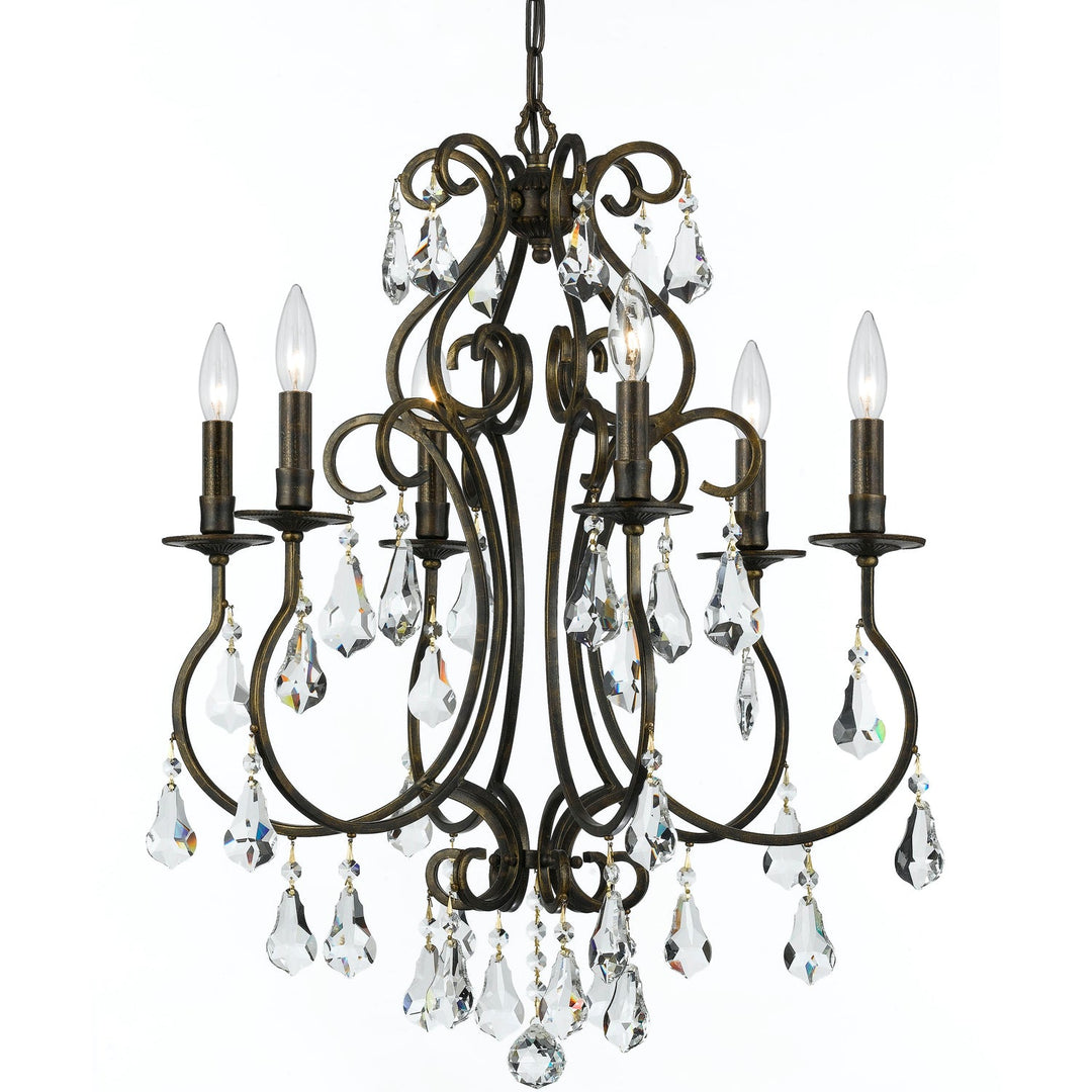 Crystorama Ashton 5016-EB-CL-MWP Chandelier Light - English Bronze