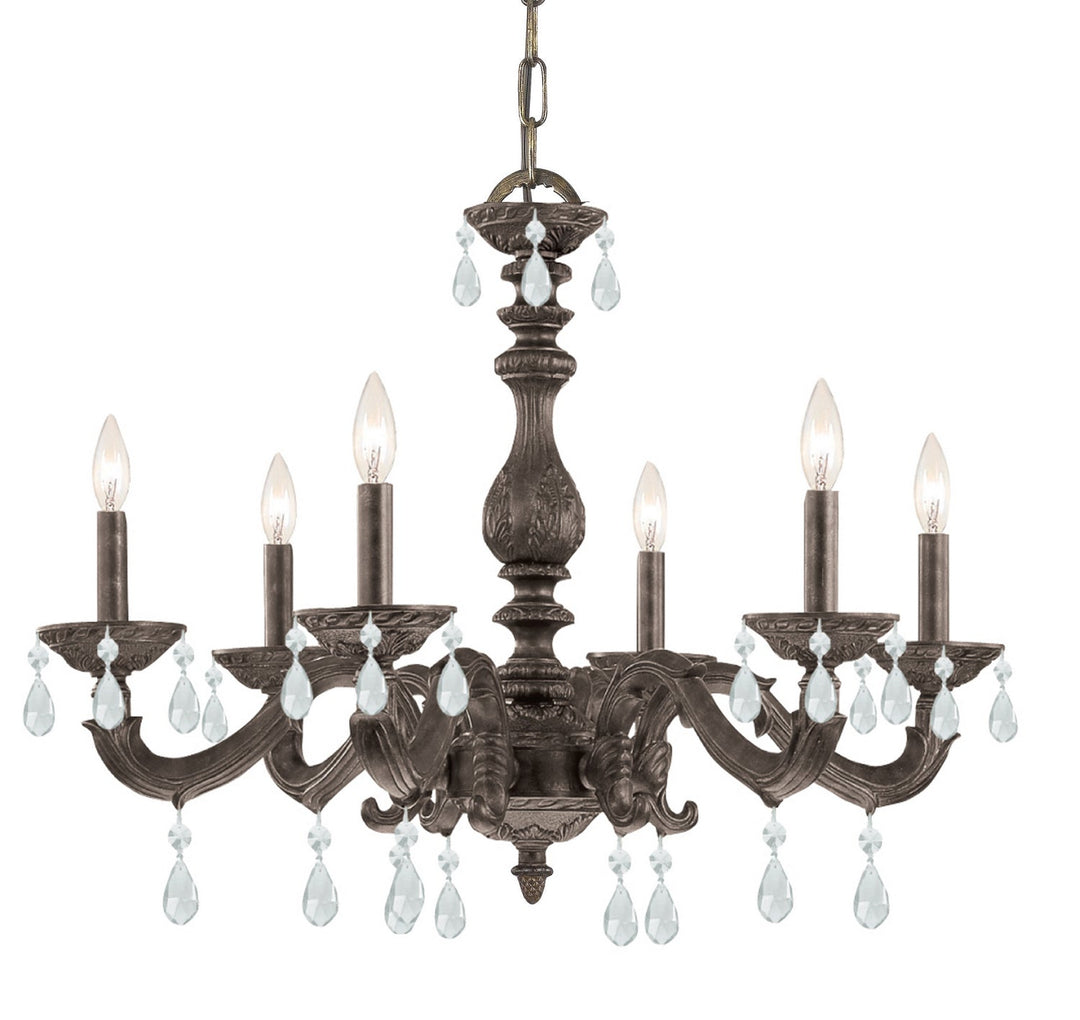 Crystorama Paris Market 5036-VB-CL-SAQ Chandelier Light - Venetian Bronze