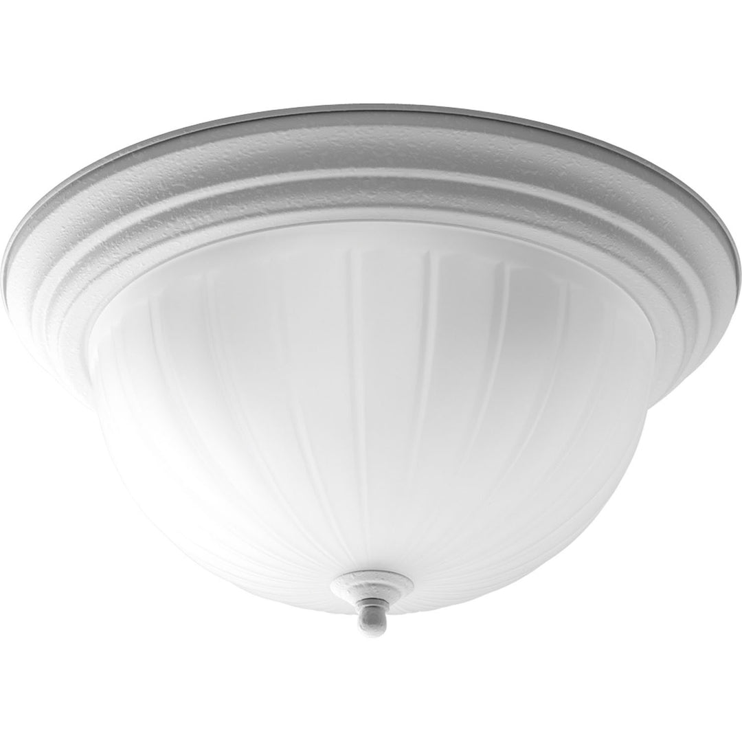Progress Melon Glass P3818-30 Ceiling Light - White