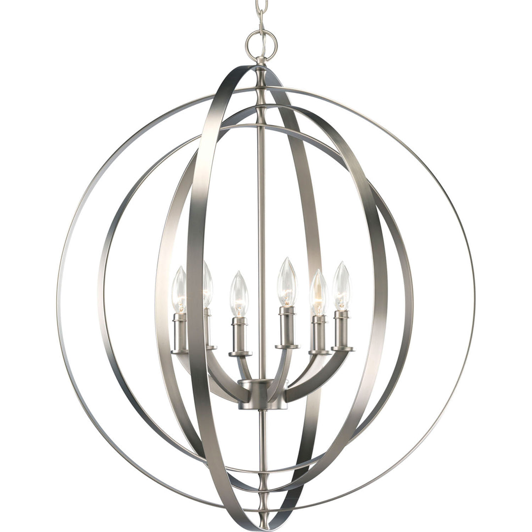 Progress Equinox P3889-126 Chandelier Light - Burnished Silver