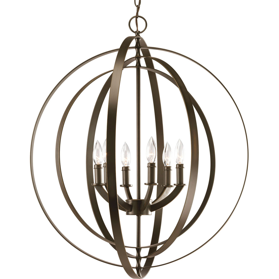 Progress Equinox P3889-20 Chandelier Light - Antique Bronze