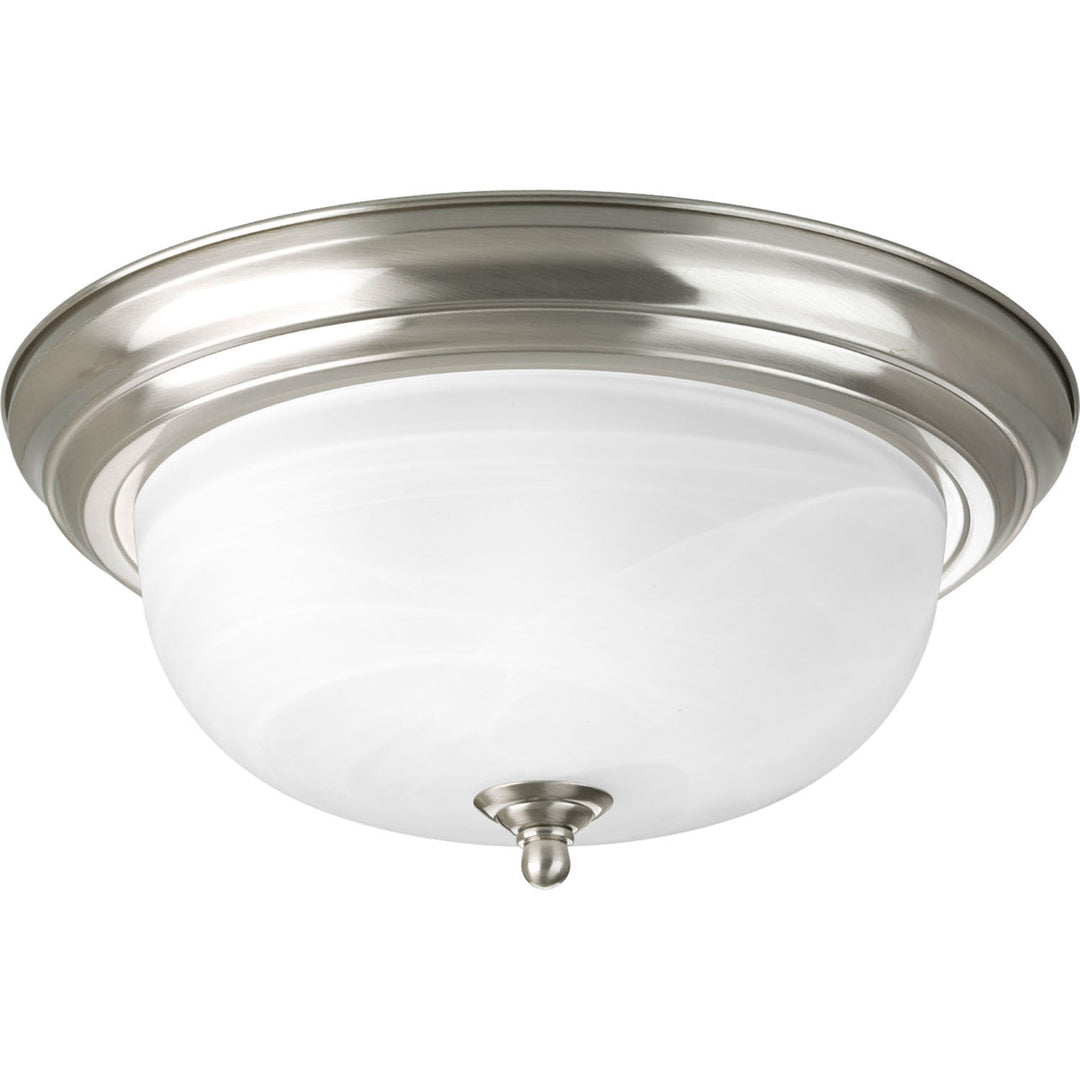 Progress Dome Glass - Alabaster P3925-09 Ceiling Light - Brushed Nickel
