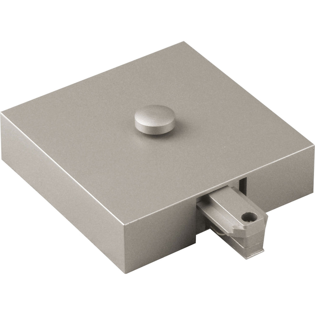 Progress Lighting P8760-09 Track Accessories T-Bar End Feed Track Light Pewter, Nickel, Silver