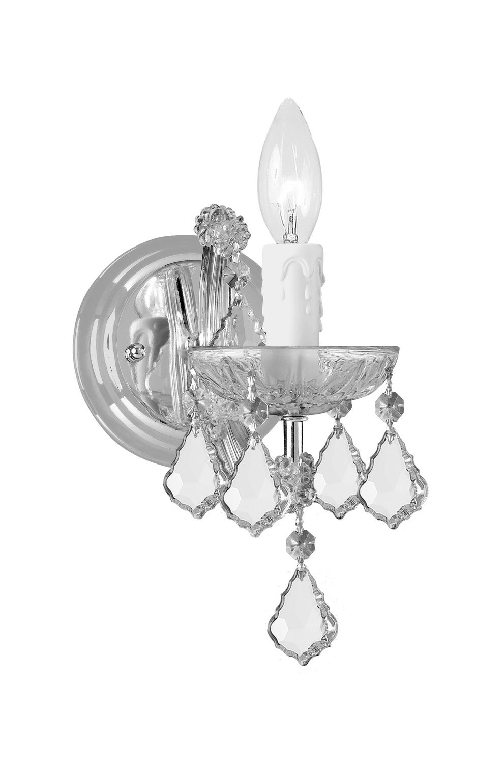 Crystorama Maria Theresa 4471-CH-CL-MWP Wall Light - Polished Chrome