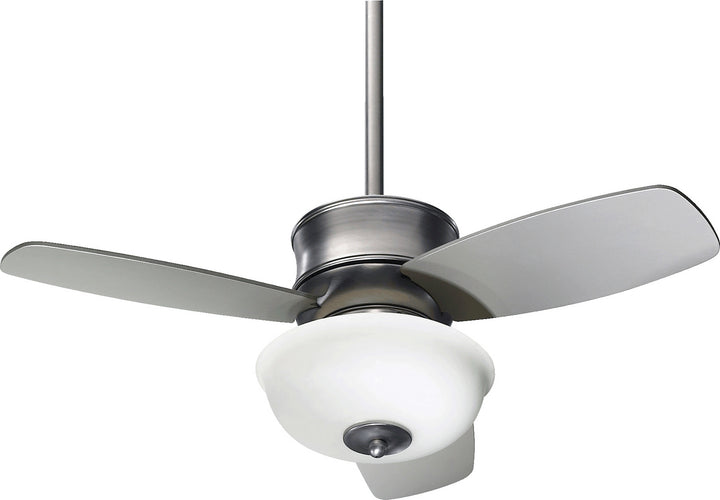 Quorum Gusto 32323-65 Ceiling Fan 32 in. - Satin Nickel, Silver