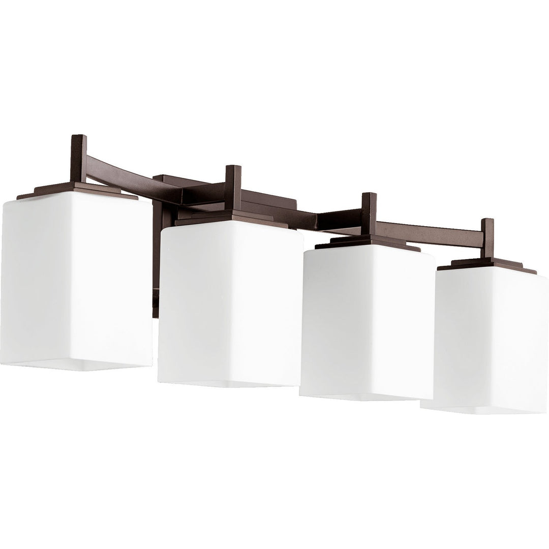 Quorum Delta 5084-4-86 Bath Vanity Light 28 in. wide - Oiled Bronze