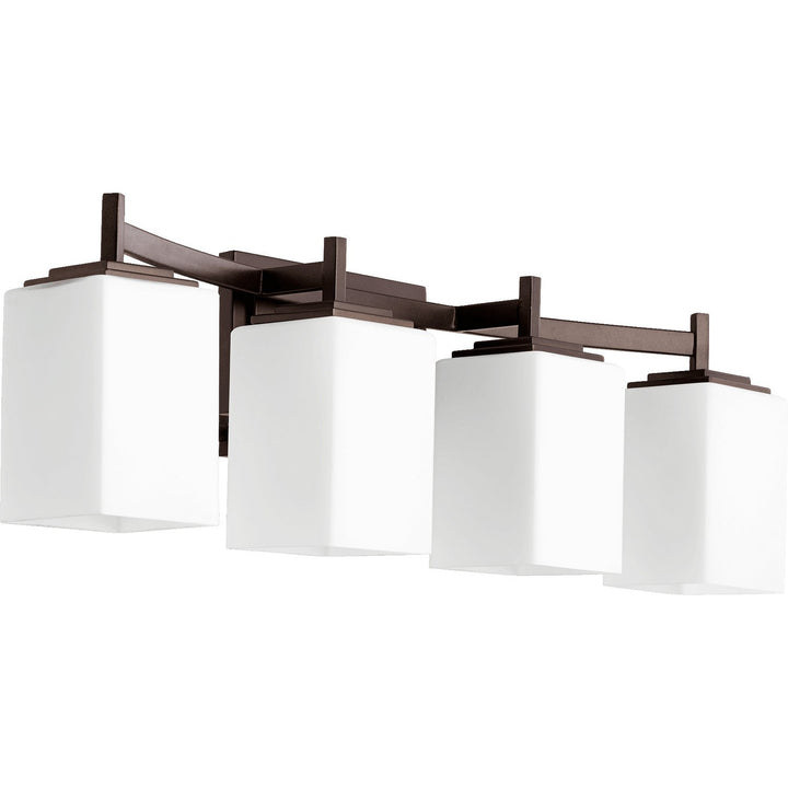 Quorum Delta 5084-4-86 Bath Vanity Light 28 in. wide - Oiled Bronze