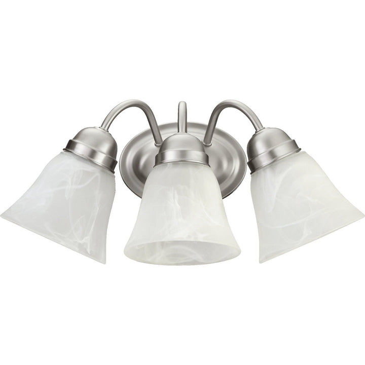 Quorum 5403 Series 5403-3-65 Bath Vanity Light 17 in. wide - Satin Nickel