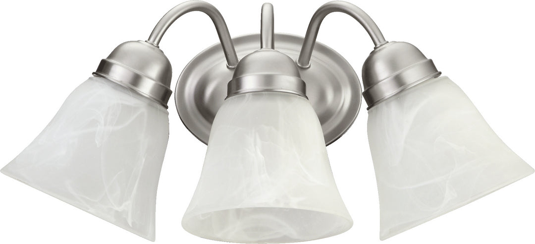 Quorum 5403 Series 5403-3-65 Bath Vanity Light 17 in. wide - Satin Nickel