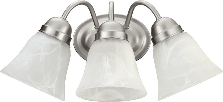 Quorum 5403 Series 5403-3-65 Bath Vanity Light 17 in. wide - Satin Nickel