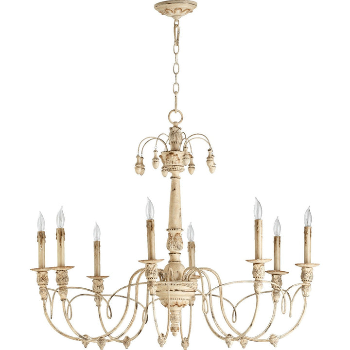 Quorum Salento 6106-8-70 Chandelier Light - Persian White