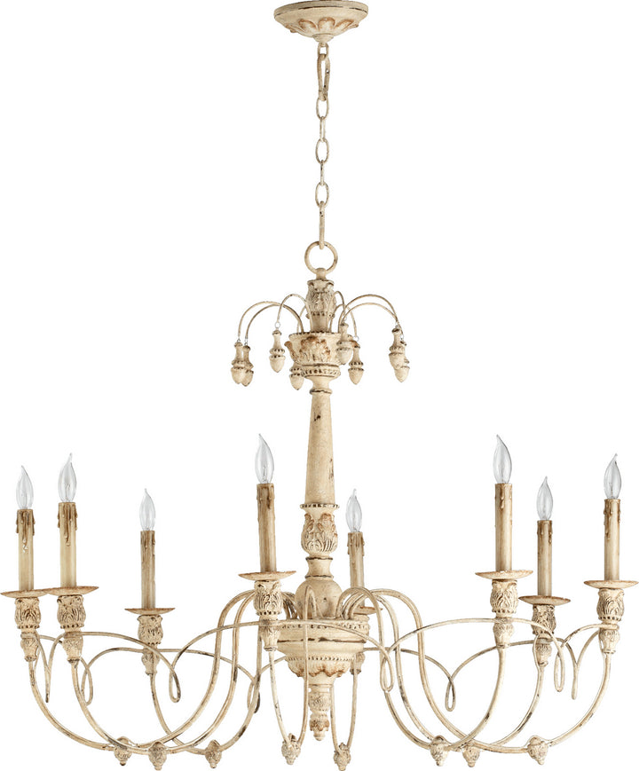 Quorum Salento 6106-8-70 Chandelier Light - Persian White