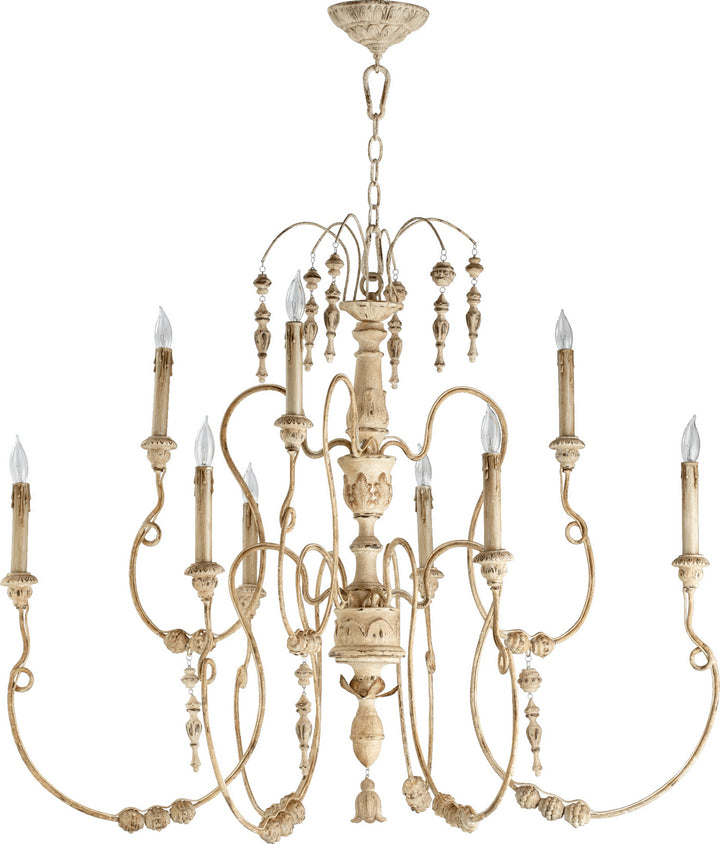 Quorum Salento 6206-9-70 Chandelier Light - Persian White