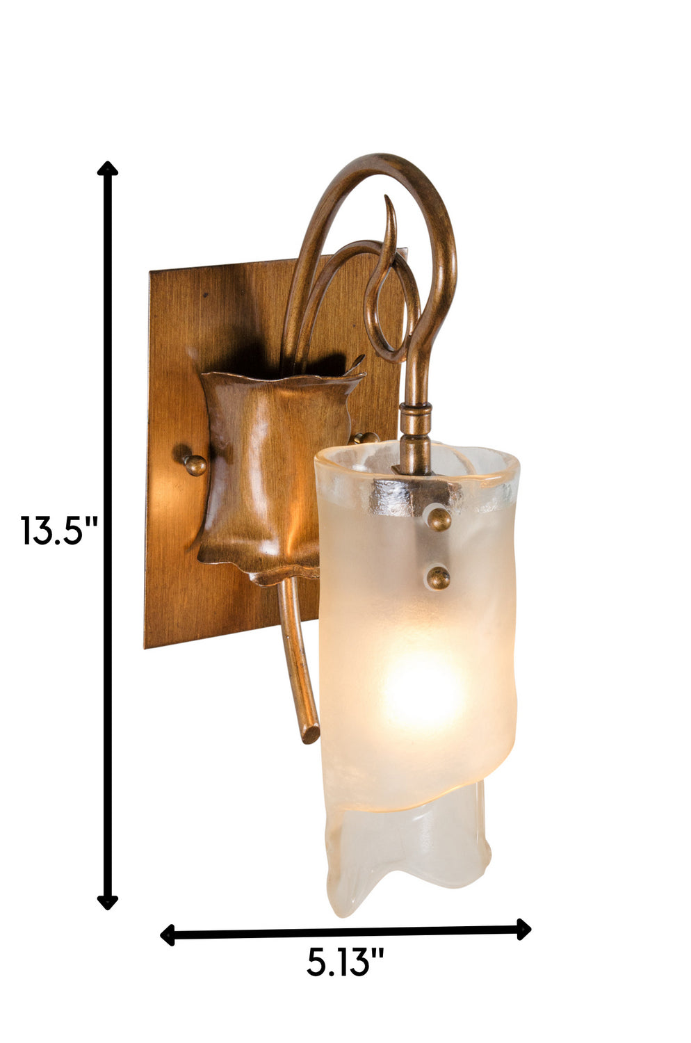 Varaluz Soho 126B01HO Wall Light - Hammered Ore