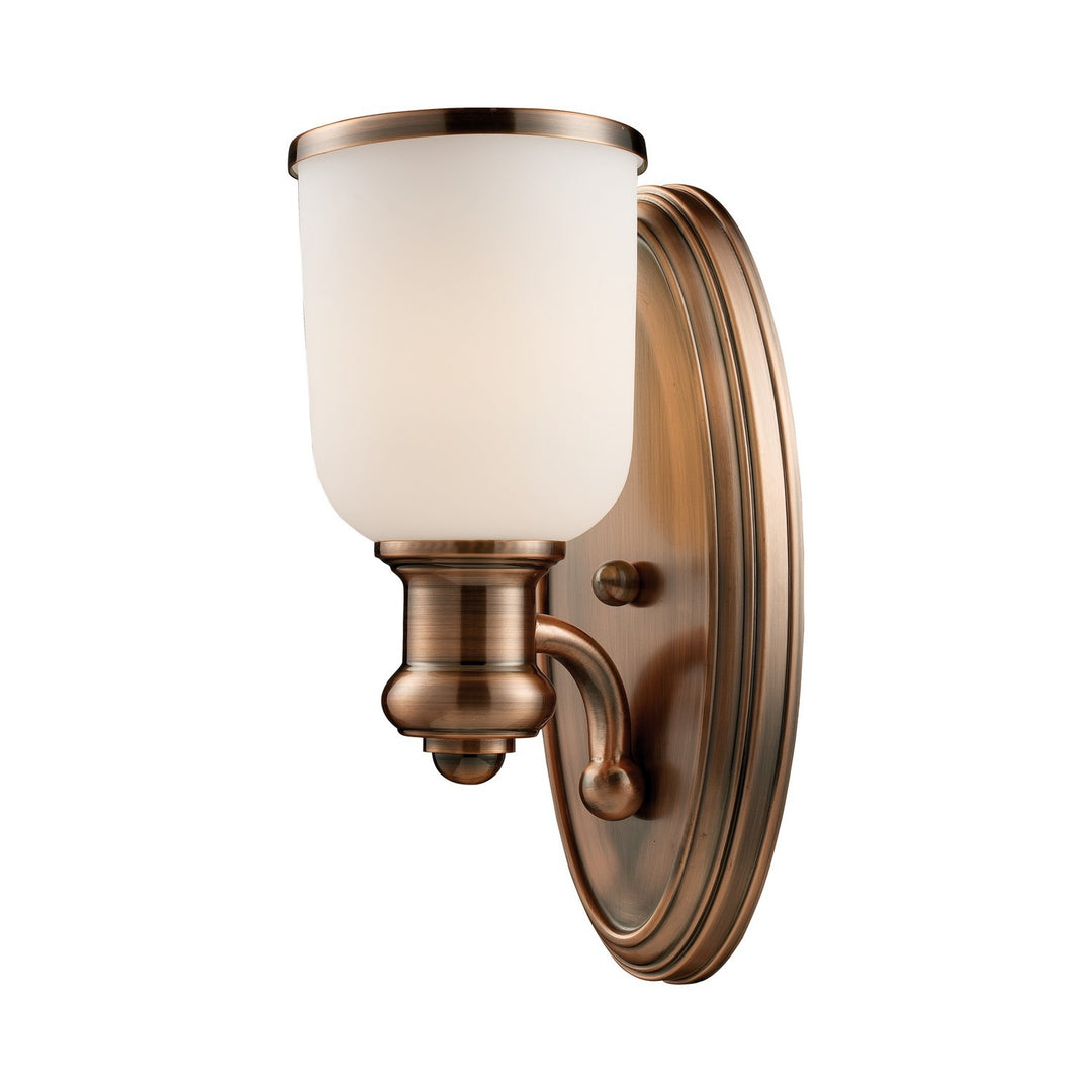 Elk Brooksdale 66180-1 Wall Sconce Light - Antique Copper